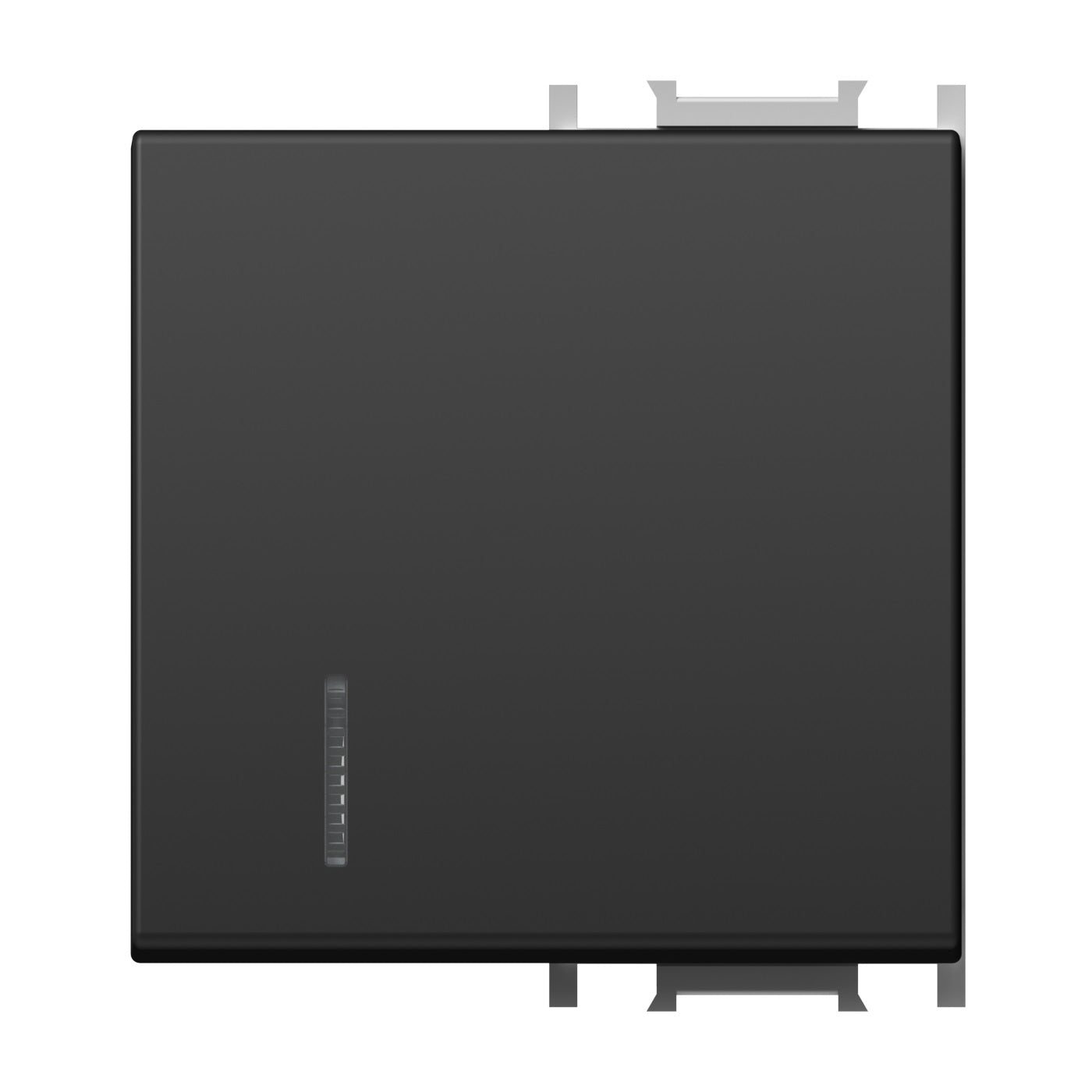 Clapetă cu indicator transparent, 2M, negru