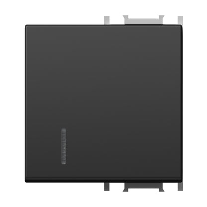 Clapetă cu indicator transparent, 2M, negru