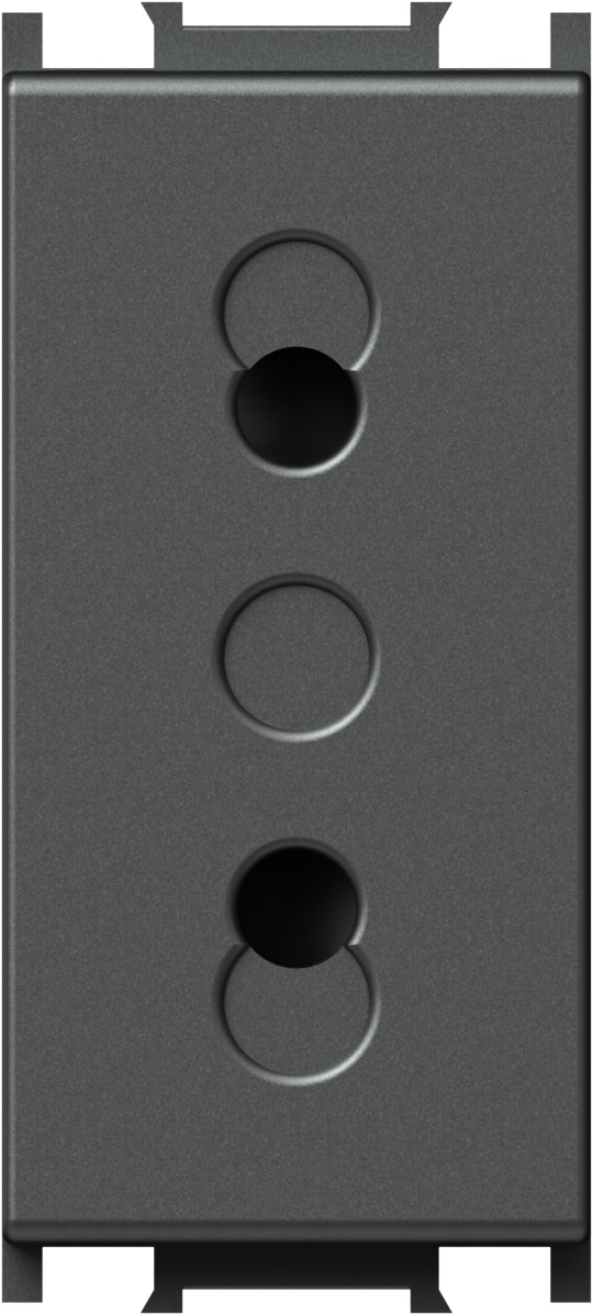 Socket without ground 1M, anthracite