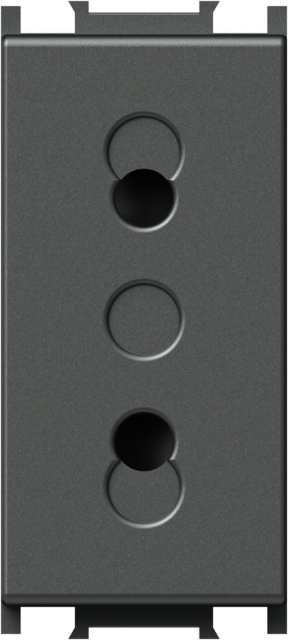 Socket without ground 1M, anthracite