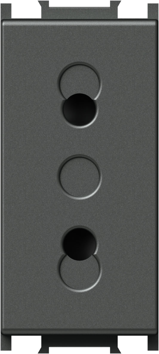 Socket without ground 1M, anthracite