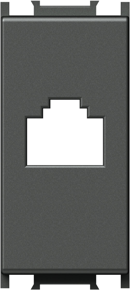Cover for RJ45 toollessline jack, 1M, anthracite