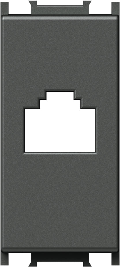 Cover for RJ45 toollessline jack, 1M, anthracite