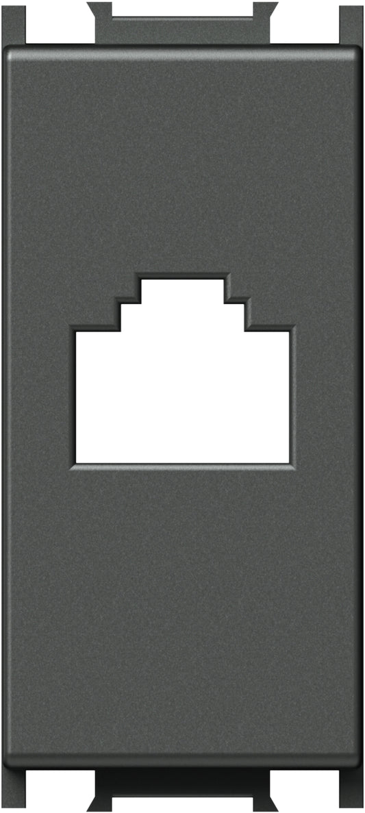 Cover for RJ45 toollessline jack, 1M, anthracite