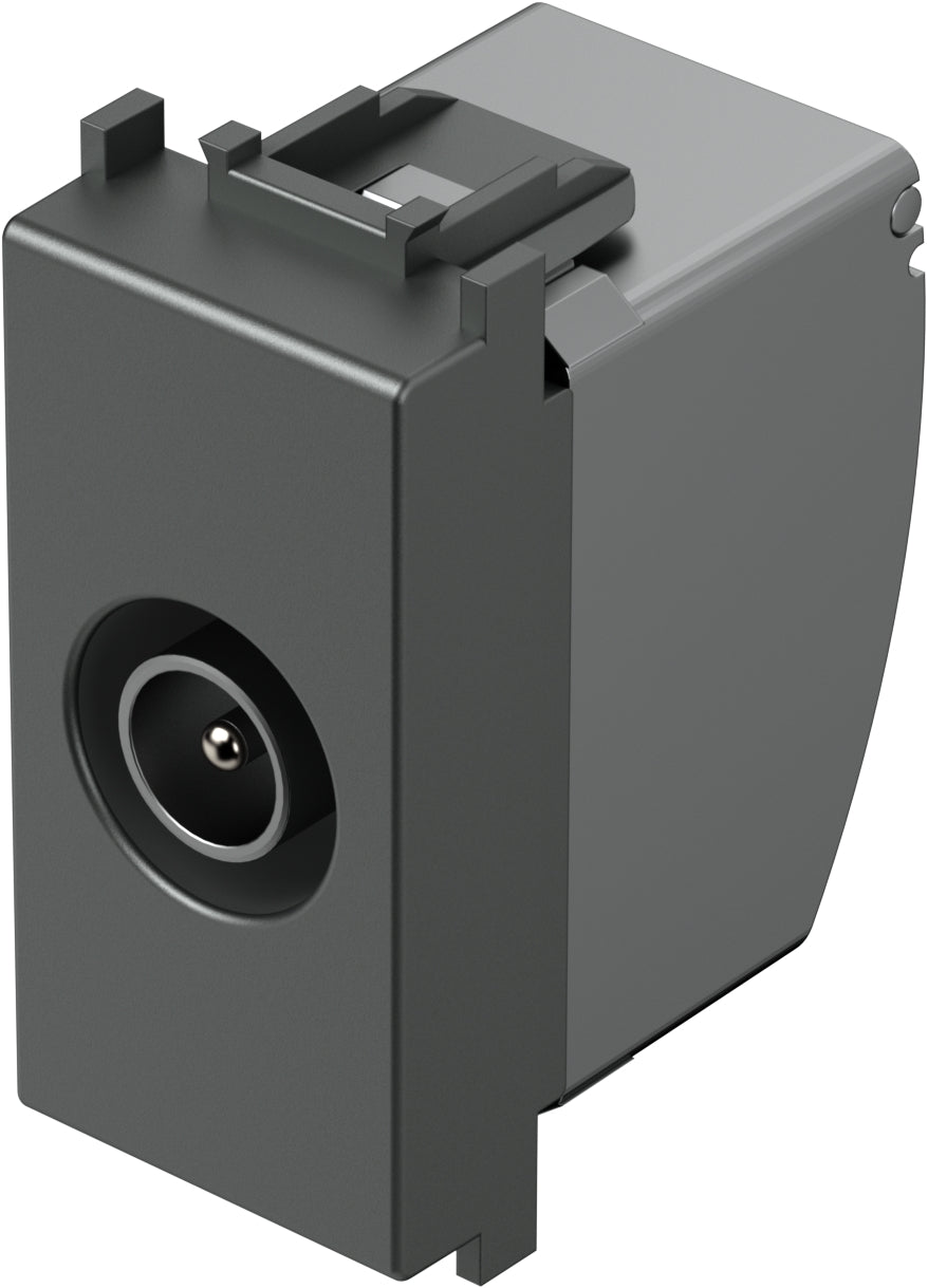 TV endsocket 1M 1dB, anthracite