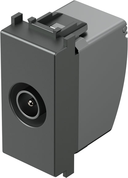 TV endsocket 1M 1dB, anthracite