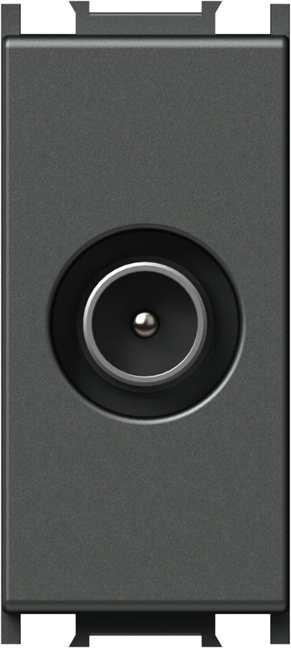 TV endsocket 1M 1dB, anthracite