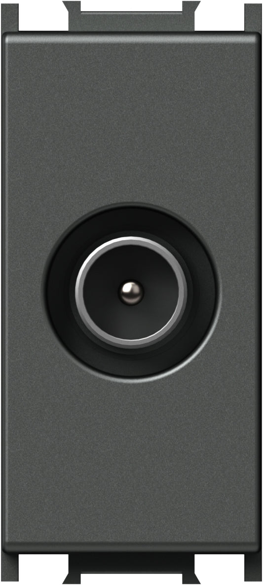 TV endsocket 1M 1dB, anthracite
