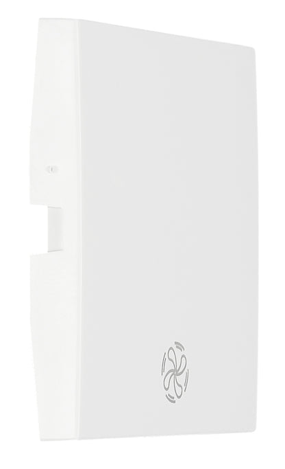 Clapetă cu simbol ventilator, alb