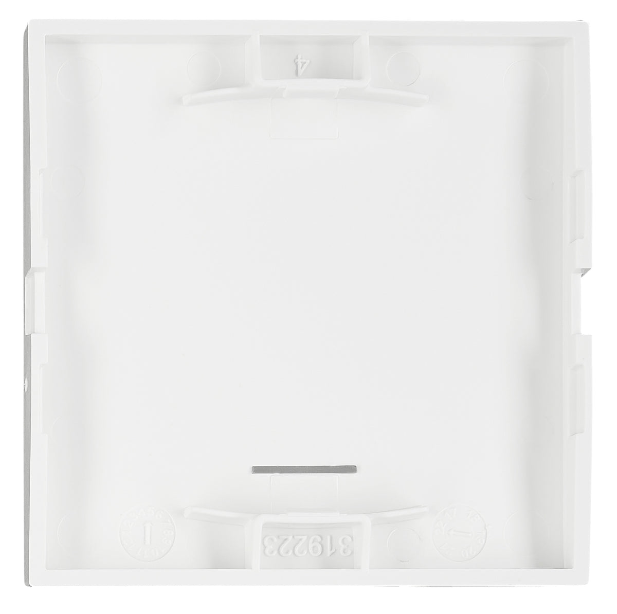 Clapetă cu fereastră de control transp, simbol ventilat, alb