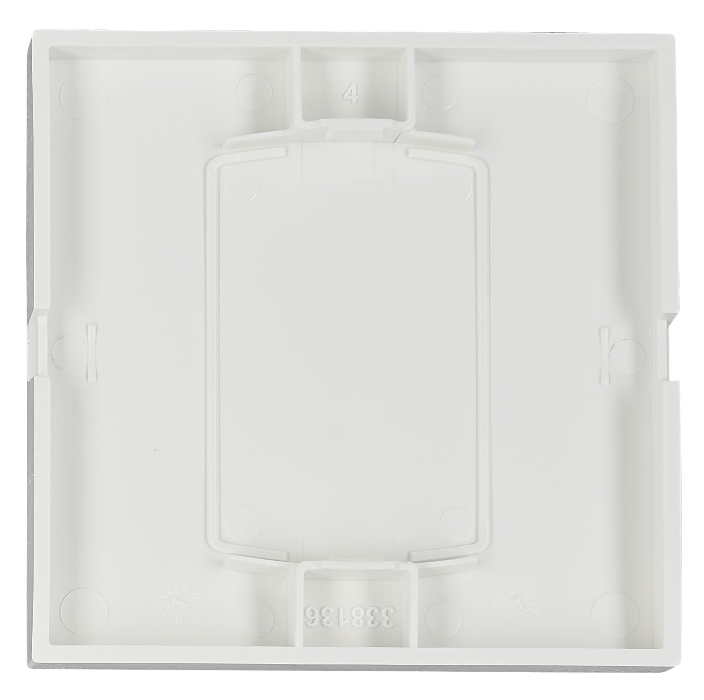 Clapetă cu simbol ventilator, alb, S 55