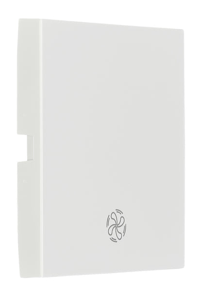 Clapetă cu simbol ventilator, alb, S 55