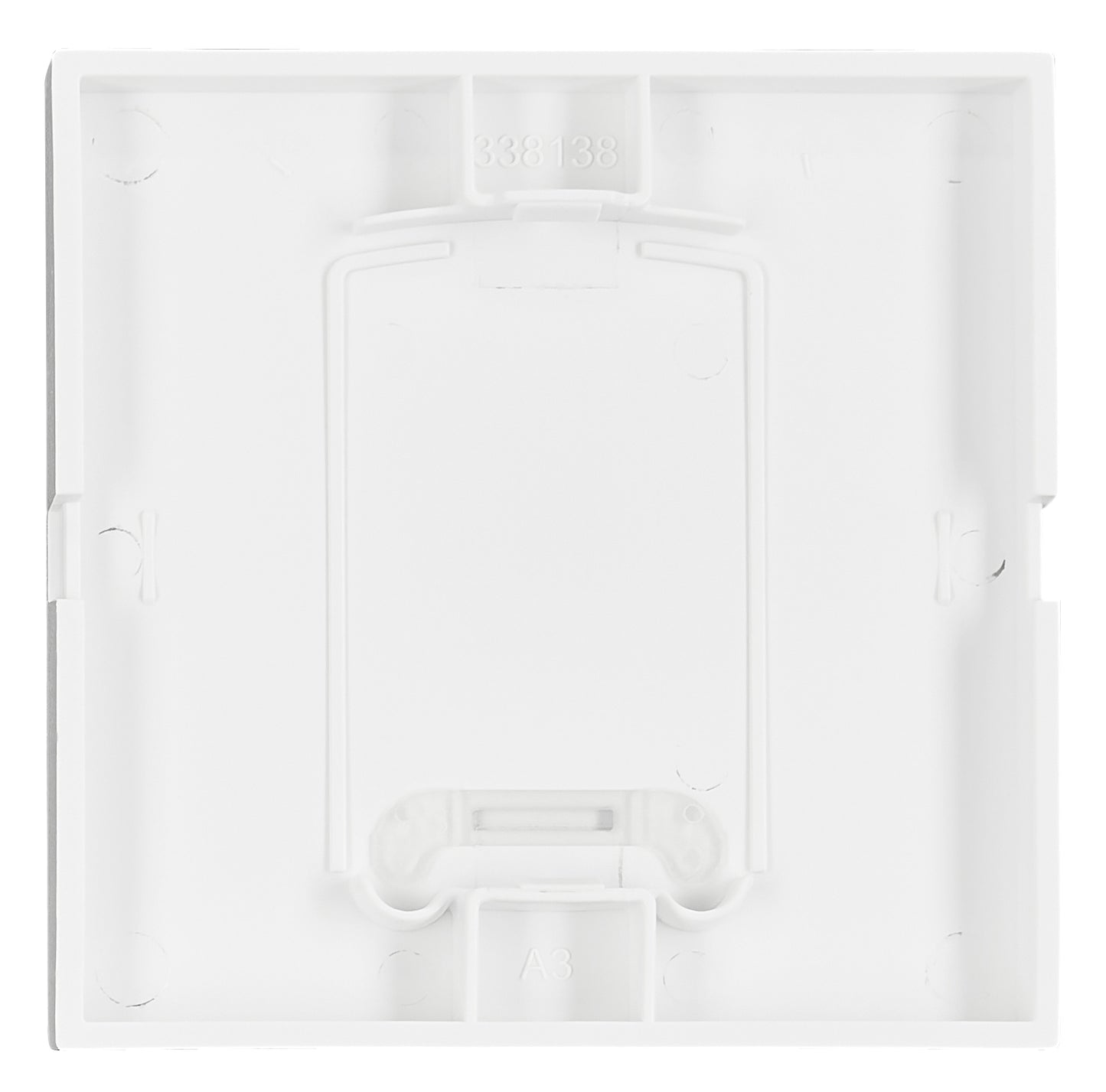 Clapetă cu lentilă transparentă de control, alb, S 55
