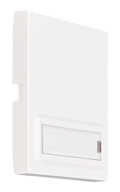 Clapetă cu câmp inscripționabil iluminat, alb, S 55