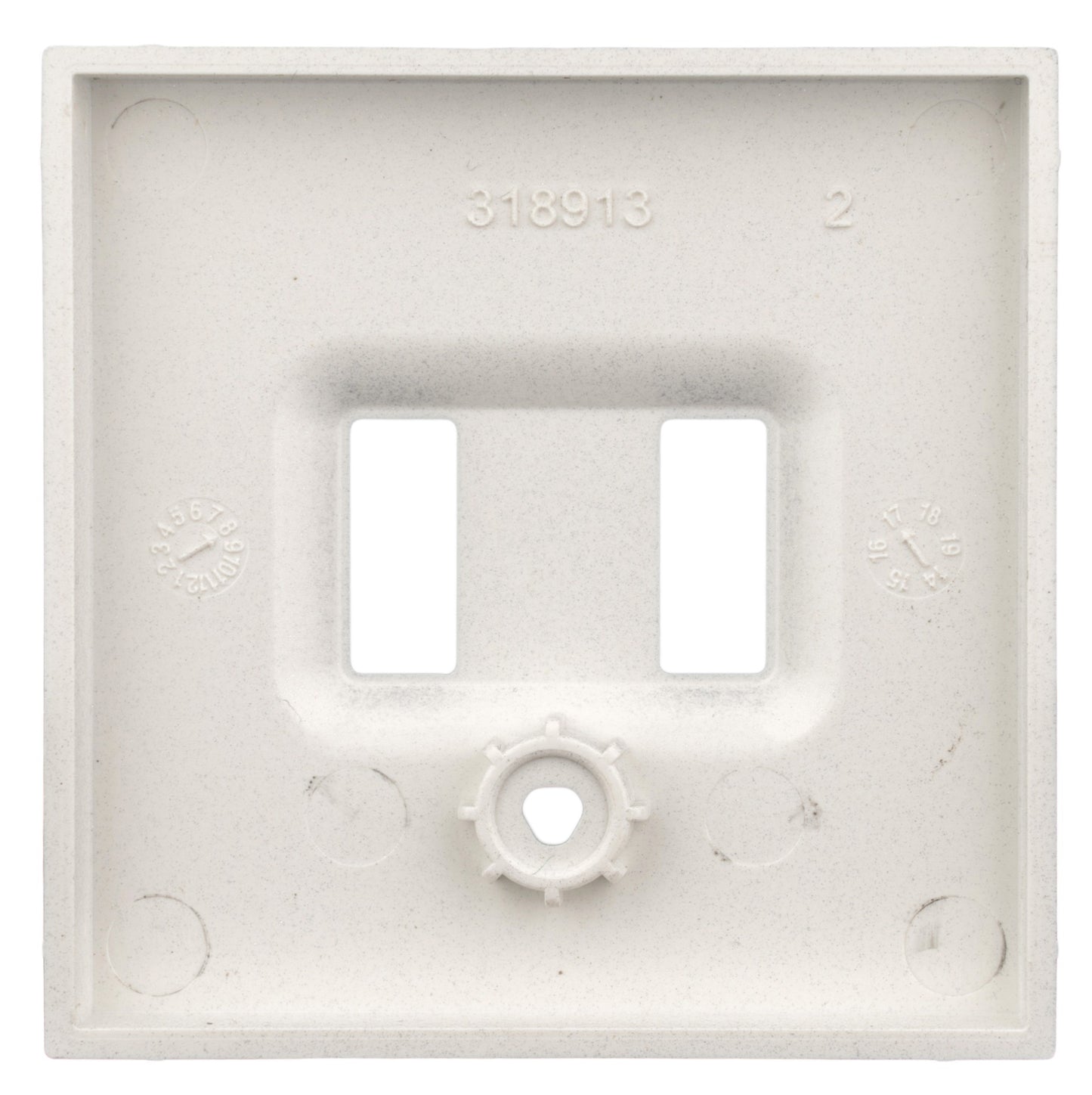 Mască priză dublă de încărcare USB, alb