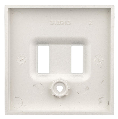 Mască priză dublă de încărcare USB, alb