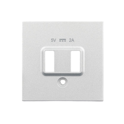 Mască priză dublă de încărcare USB, alb
