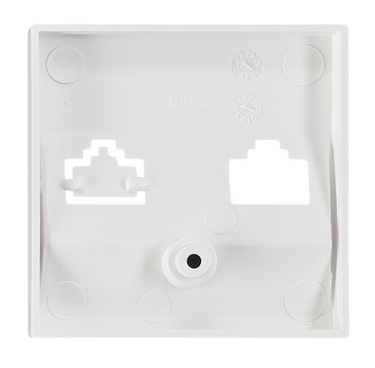 Mască pentru priză 1xRJ45 TOOLLESS LINE, alb