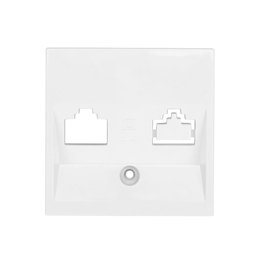 Mască pentru priză 1xRJ45 TOOLLESS LINE, alb