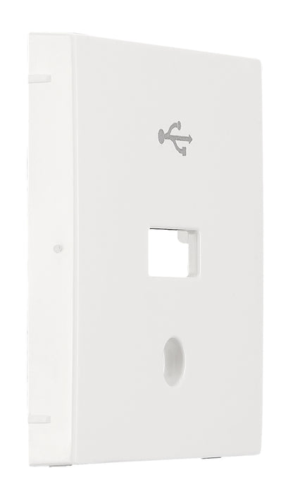 Mască pentru priză USB, alb