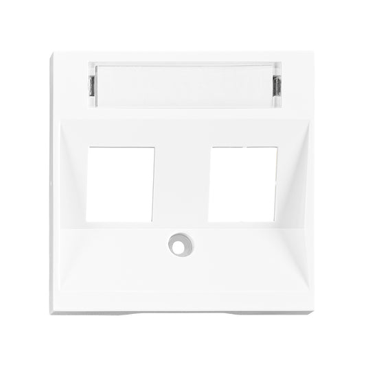 Mască 2*RJ45 Toolless Line, albă