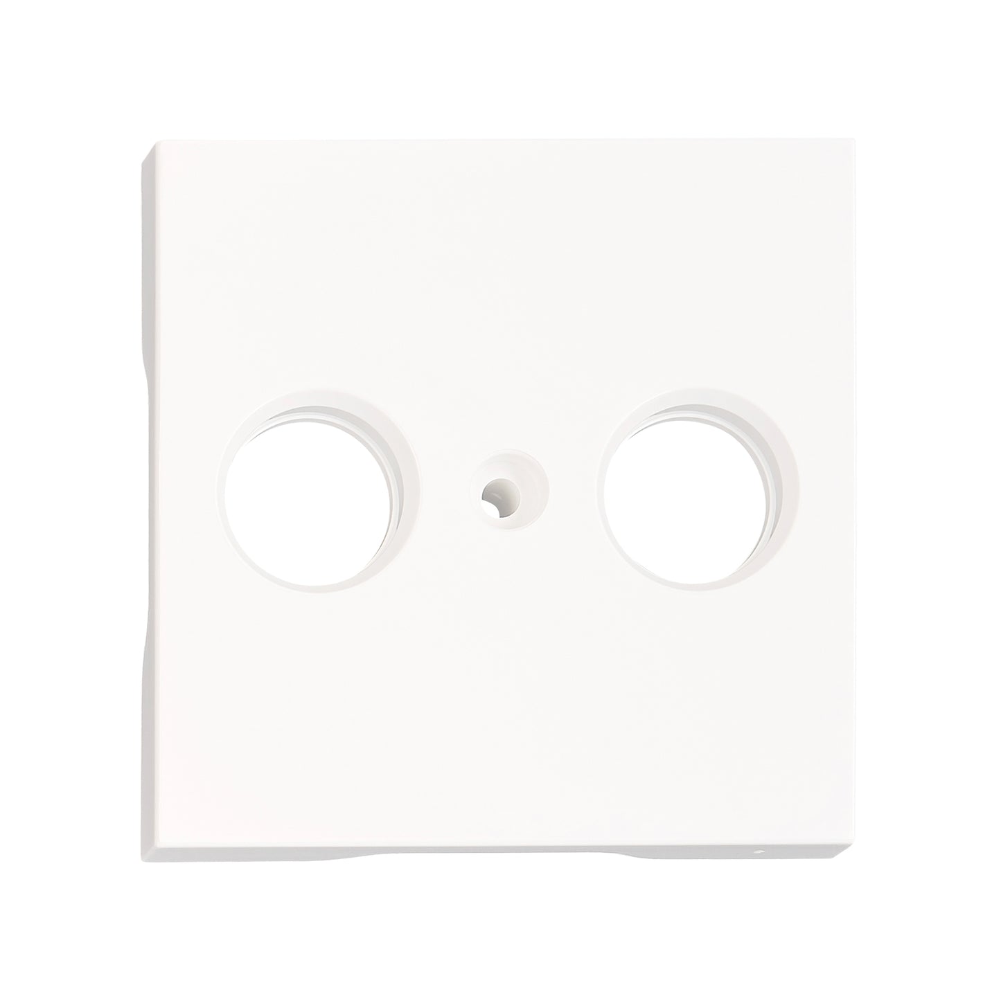 Mască Priză TV, 2 orificii, albă