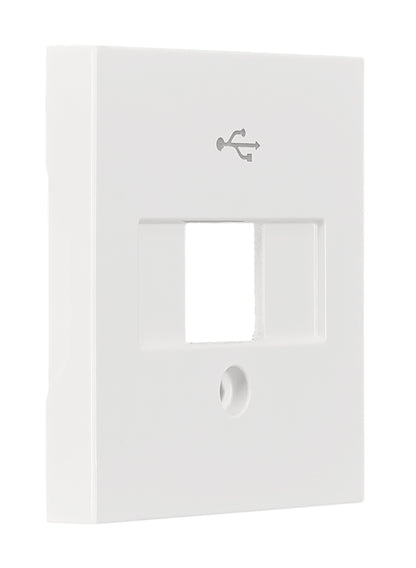 Mască Priză USB, albă