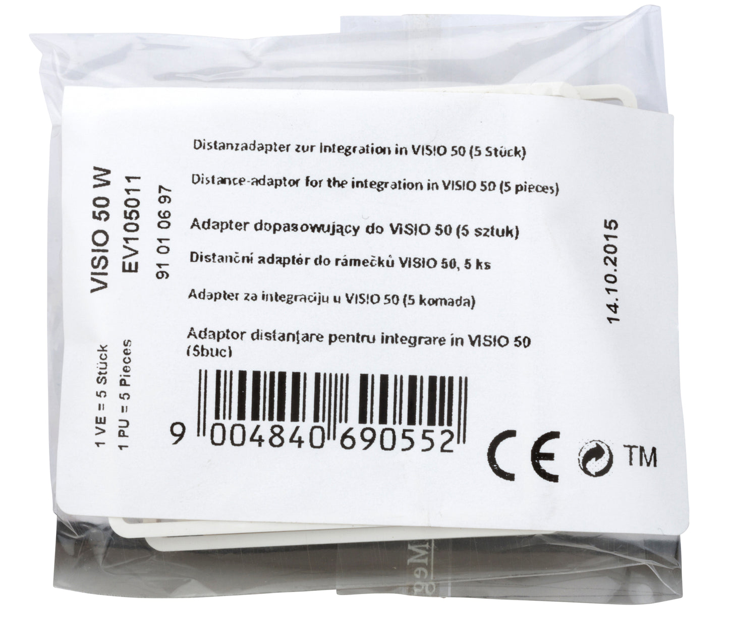 Adaptor distanţare pentru integrare în VISIO 50 (5buc)