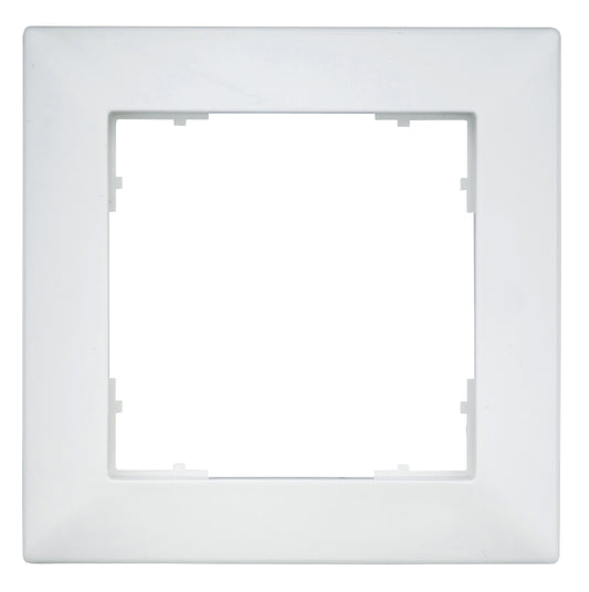 Ramă pentru 1 aparat cu dimensiuni de 55x55mm, albă