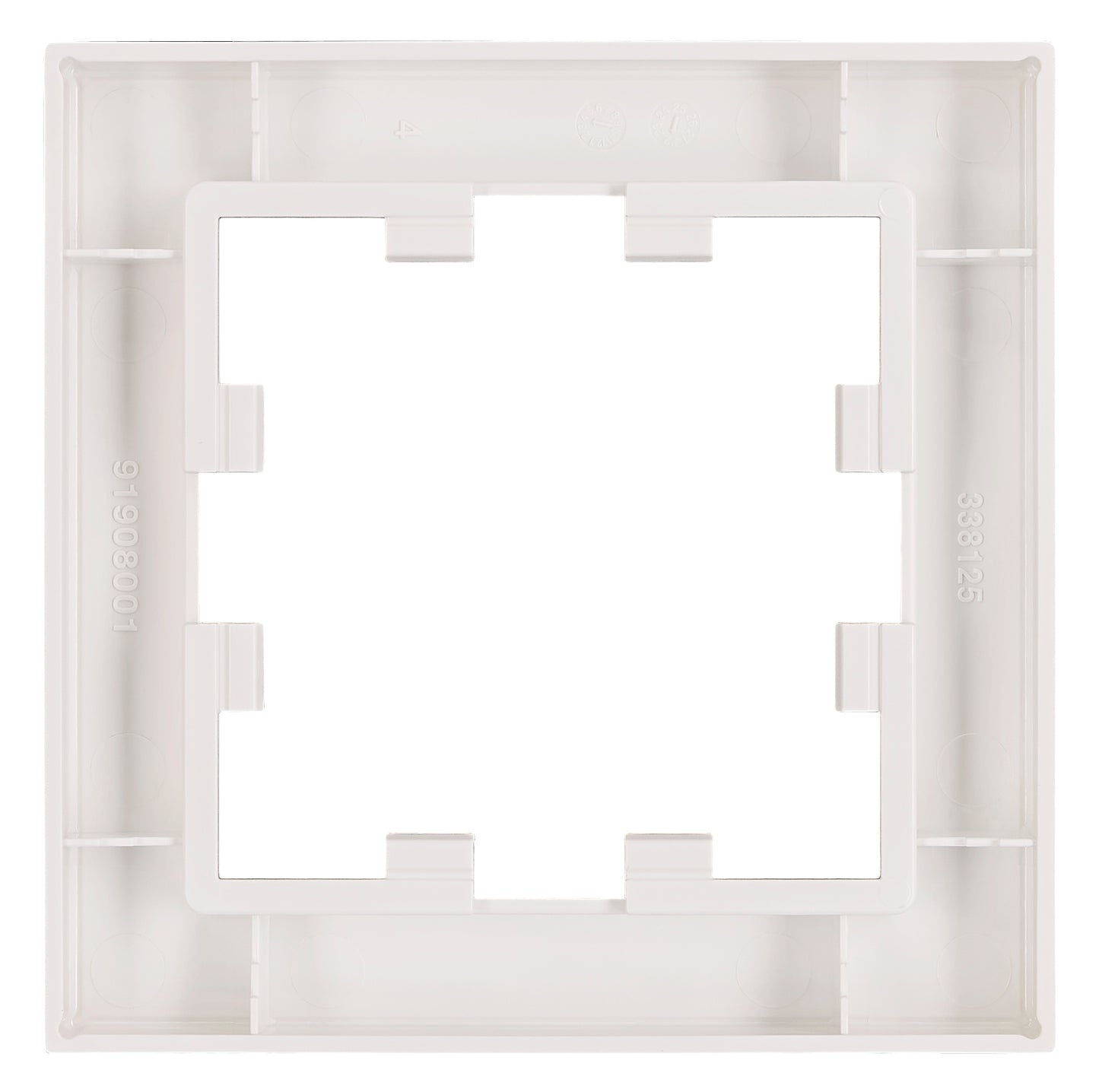 Ramă 1 aparat, Design CUBIC, alb