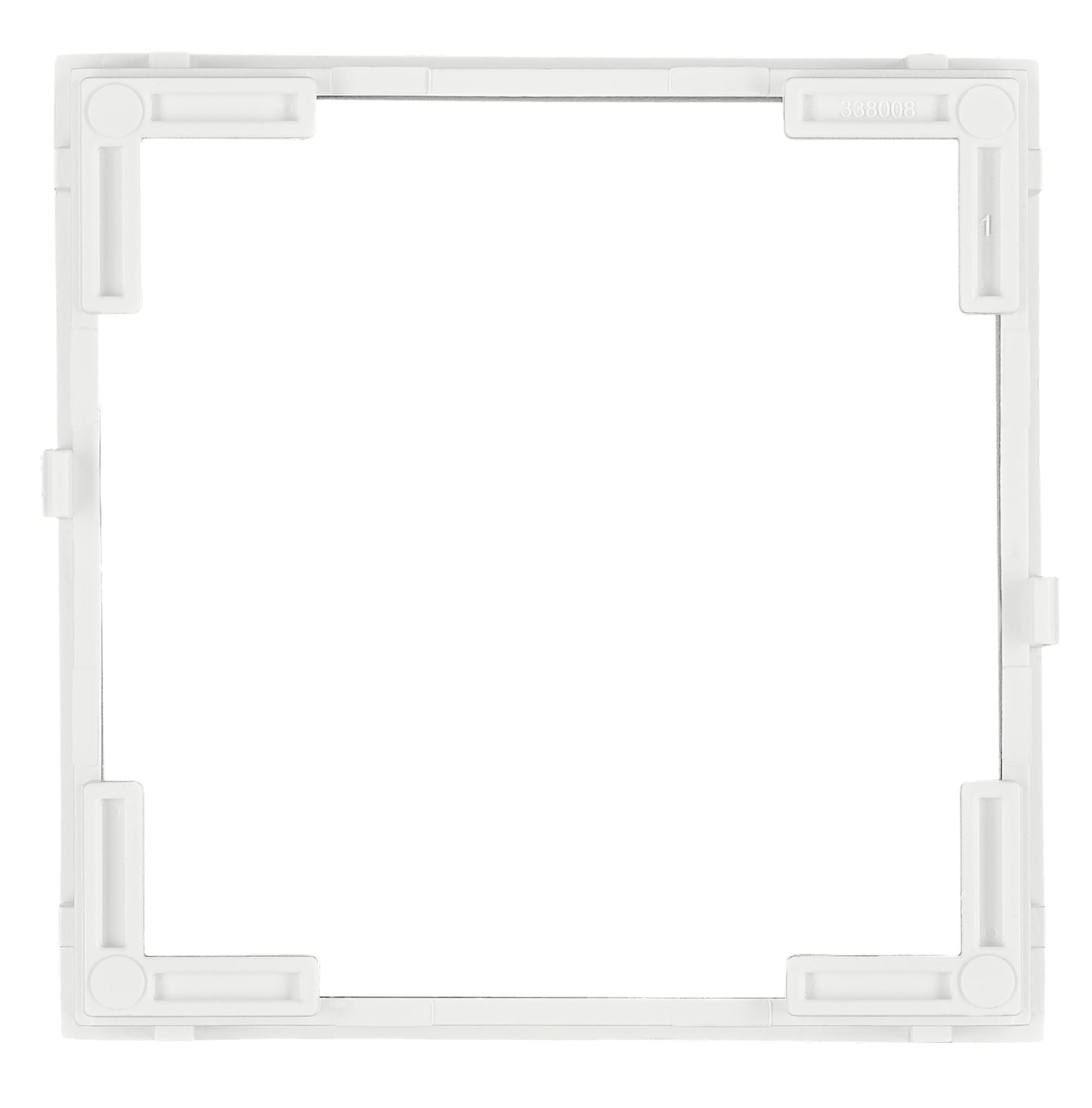 Adapter frame 55x55mm to 50x50mm, white, 1 PU = 5 pieces