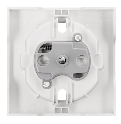 Socket cover with safety shutter, VISIO S 55, white