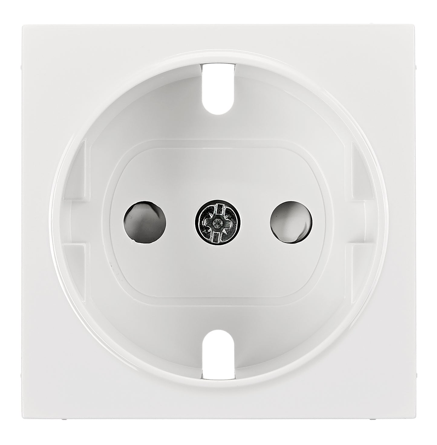 Socket cover with safety shutter, VISIO S 50, white