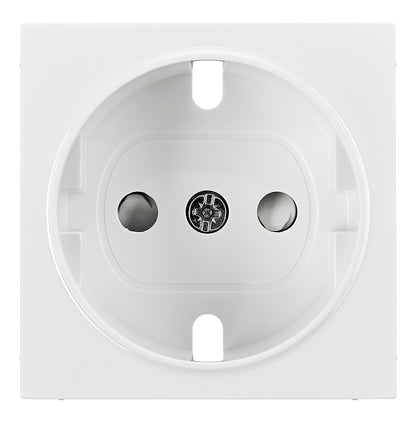 Socket cover with safety shutter, VISIO S 50, white