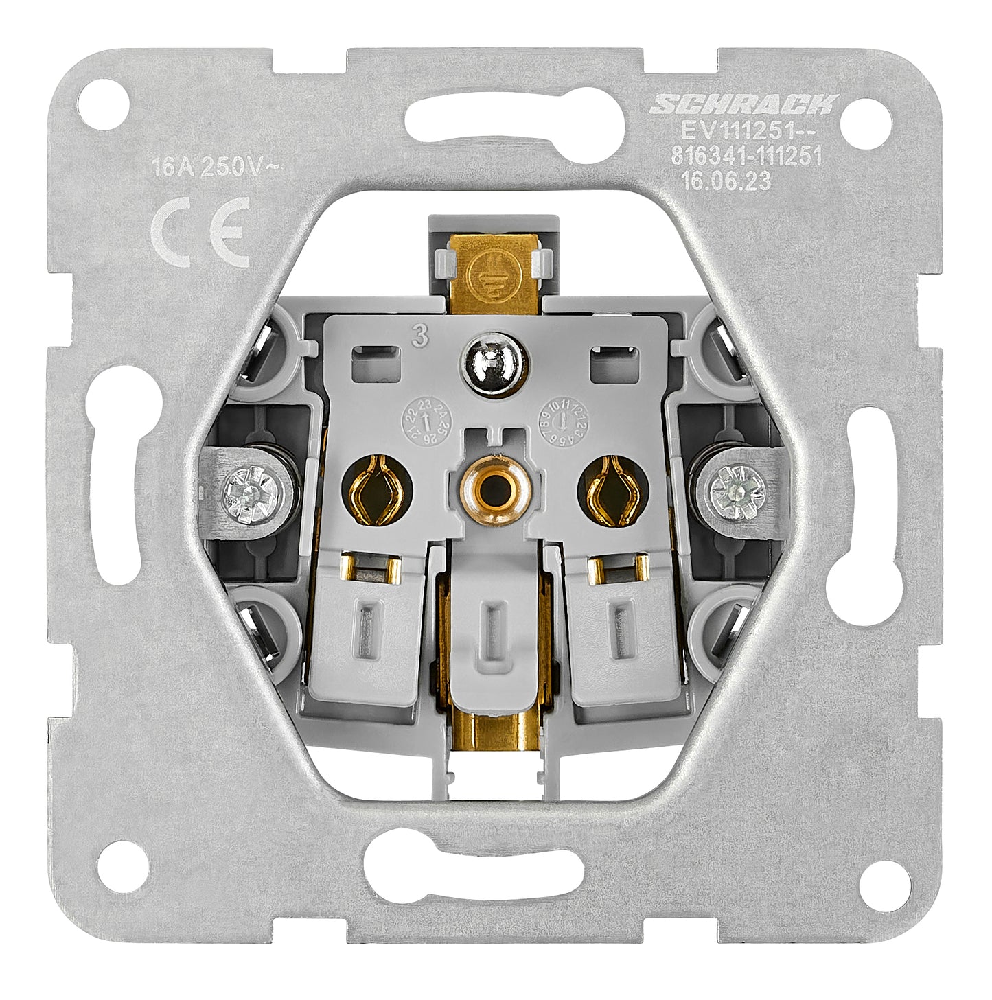 Insert priză cu Pin PE și protecție, conex elas, antracit
