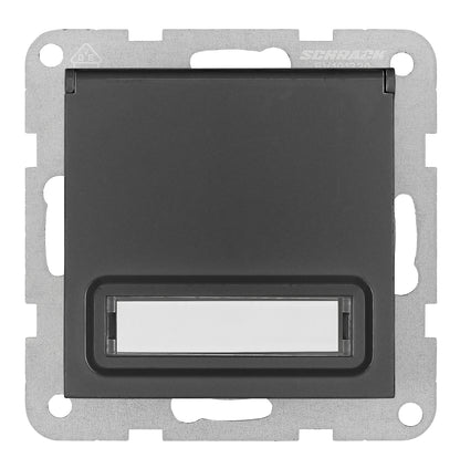 Insert priză cu capac și protecție, conexiune elastică, antr