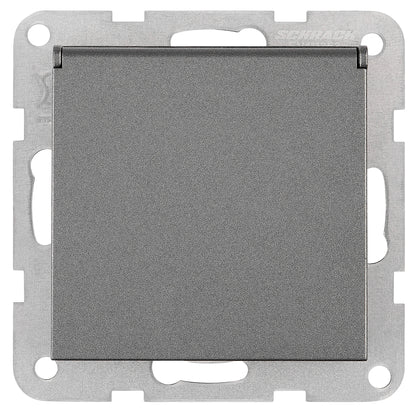 Insert priză cu pin PE și protecție, conexiune elastică,ant