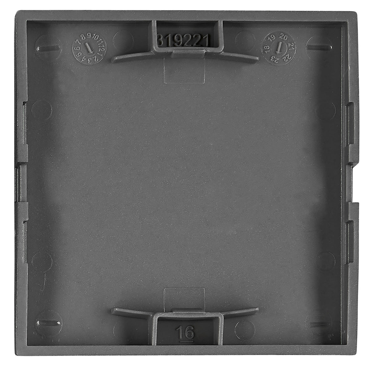 Clapetă cu simbol ventilator, antracit