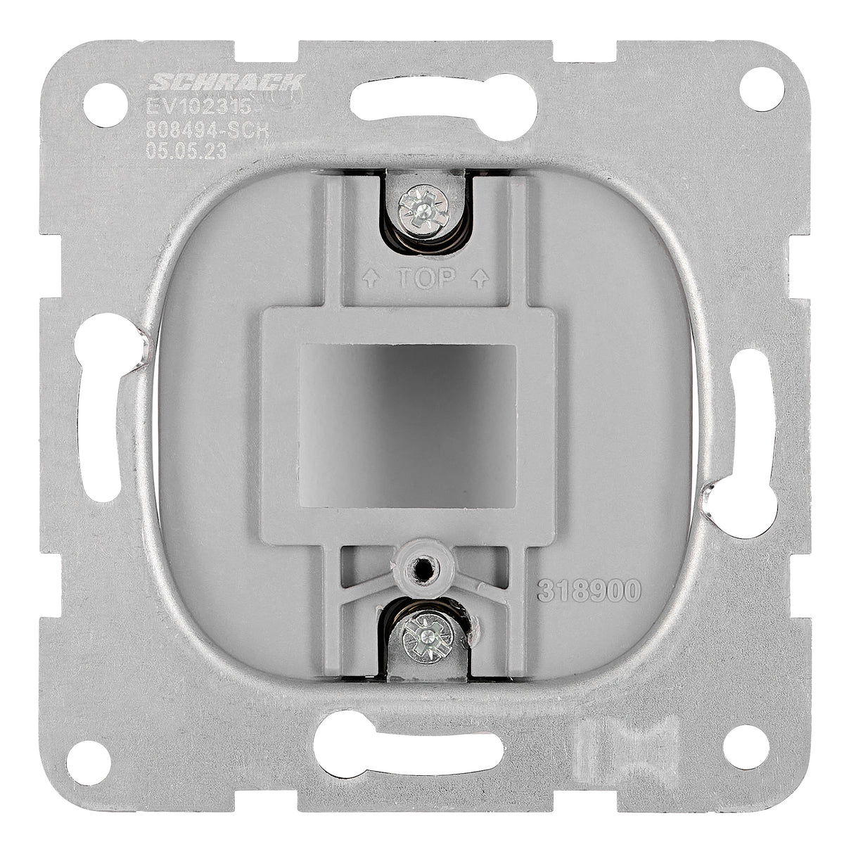 Mască oarbă, capac retractabil, placa de suport metalică, an