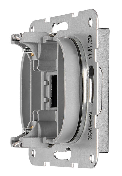 Mască oarbă, capac retractabil, placa de suport metalică, an