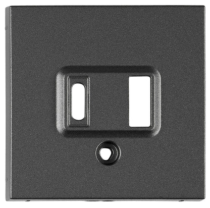 USB charger A+C socket cover, anthracite