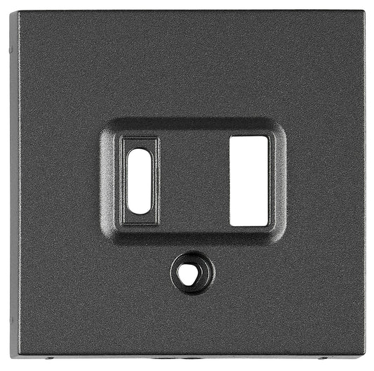 USB charger A+C socket cover, anthracite