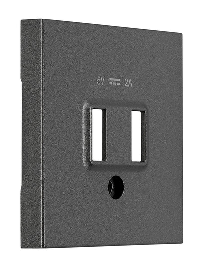 Mască frontală încărcare USB, antracit