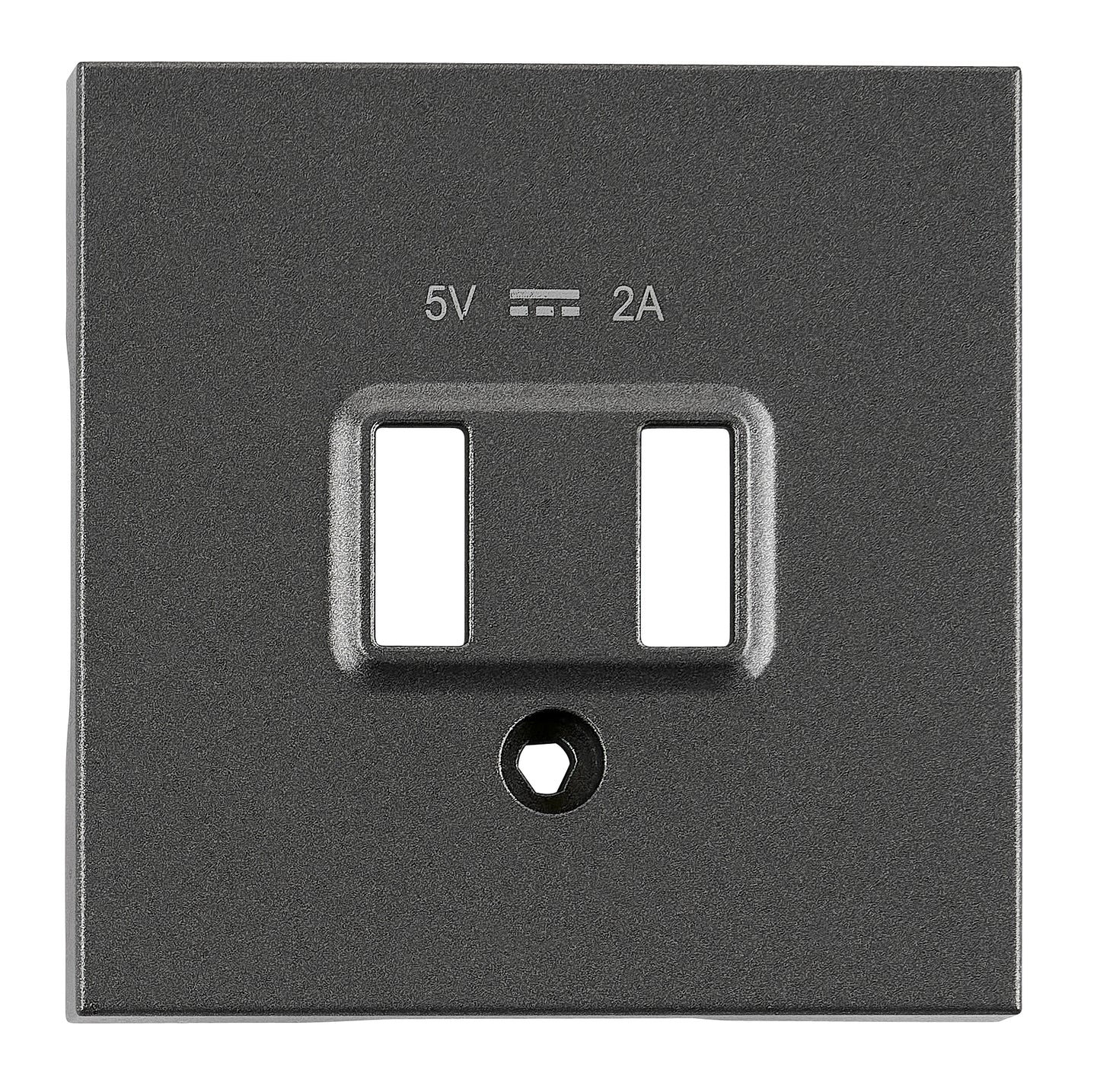 Mască frontală încărcare USB, antracit
