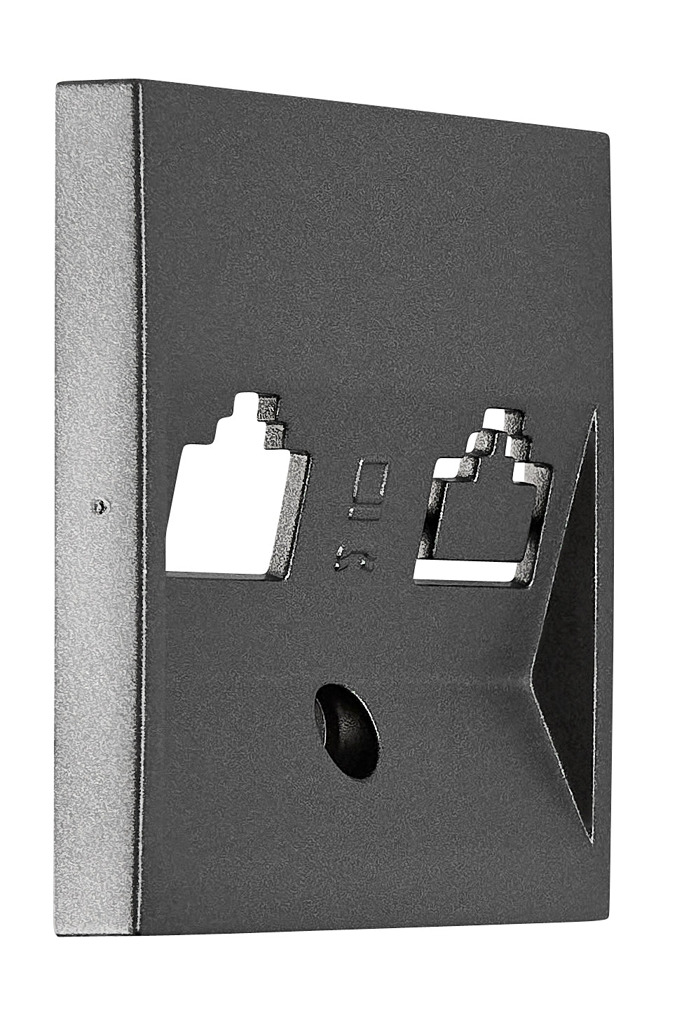 Mască pentru priză 1xRJ45 TOOLLESS LINE, antracit