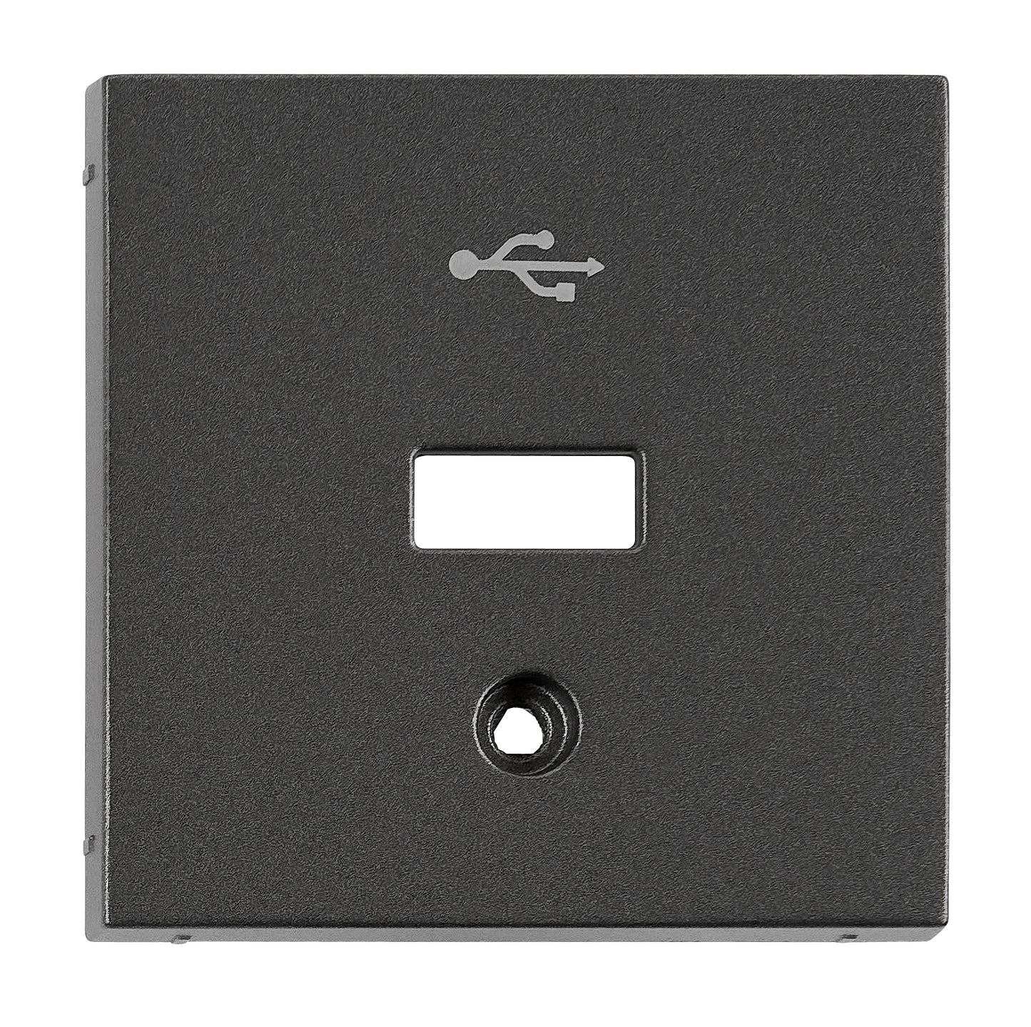 Mască pentru priză USB, antracit