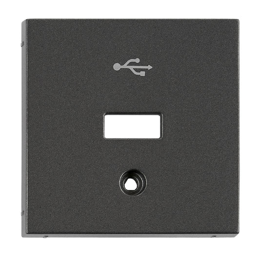 Mască pentru priză USB, antracit