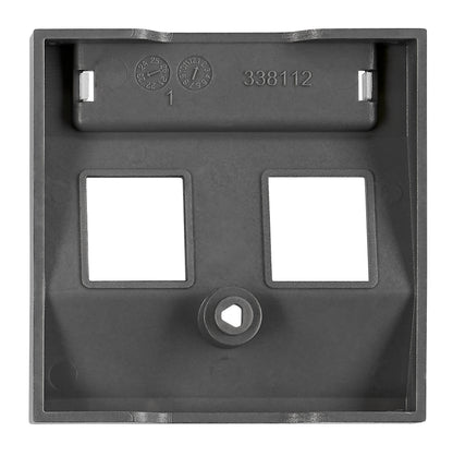 Mască 2*RJ45 ToollessLine, antracit