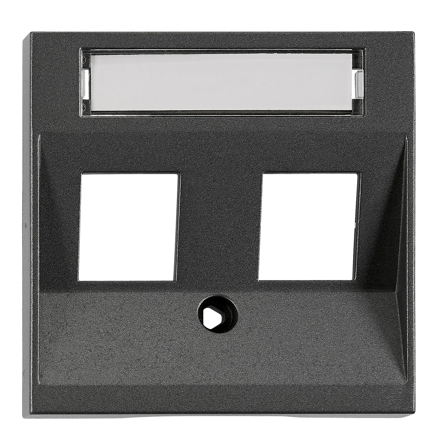 Mască 2*RJ45 ToollessLine, antracit