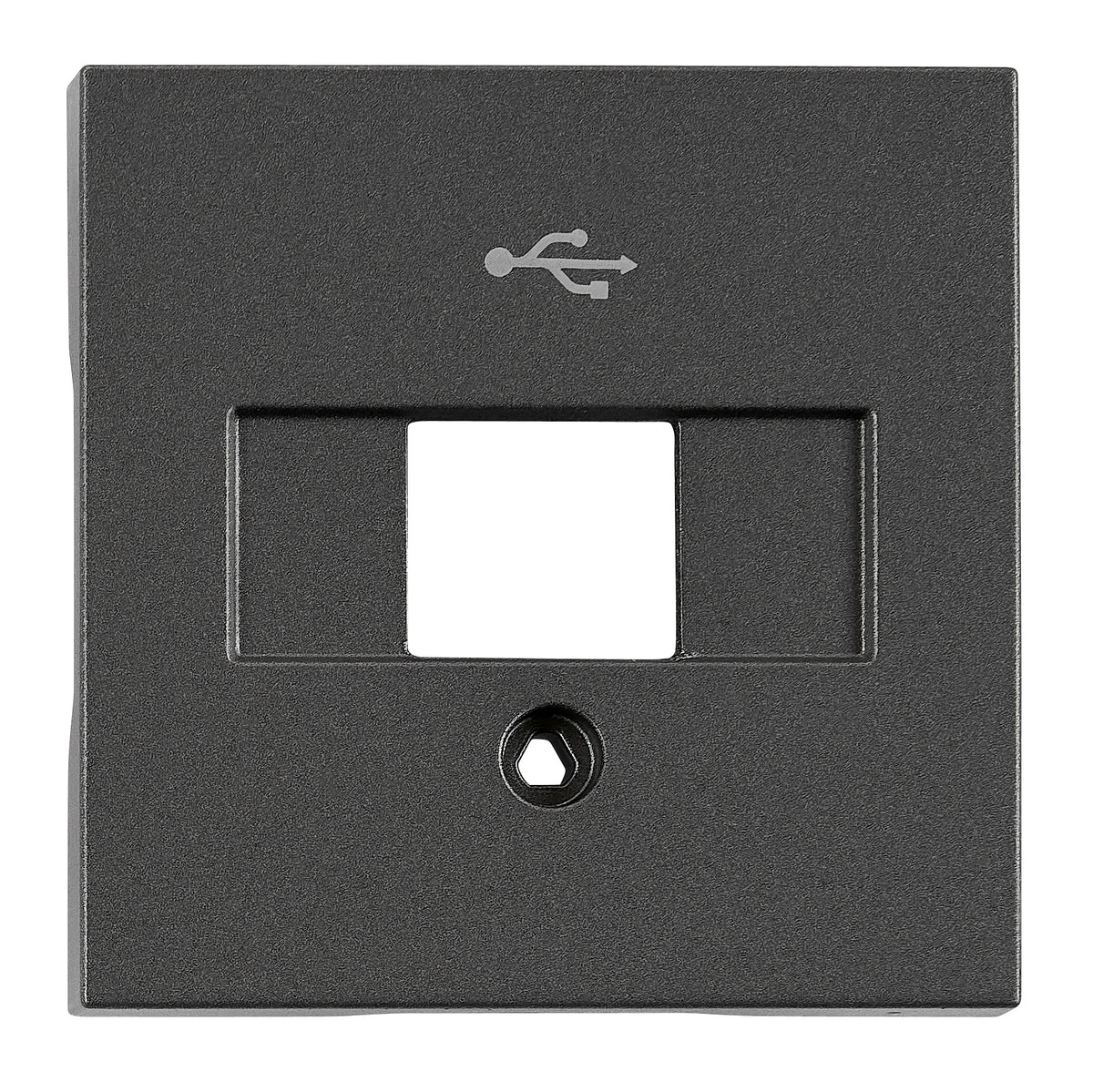 Mască Priză USB, antracit, antracit